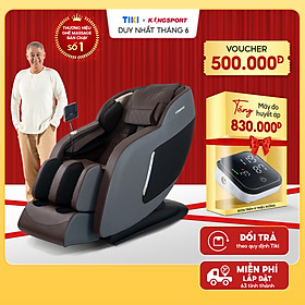 Ghế massage KINGSPORT G91 cao cấp con lăn 3D với 8 bài tập, chế độ quét cơ thể thông minh, túi khí massage chân cao