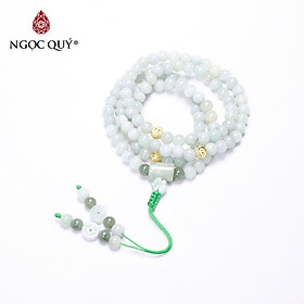 Chuỗi 108 hạt cẩm thạch phỉ thúy mệnh hỏa, mộc - Ngọc Quý Gemstones