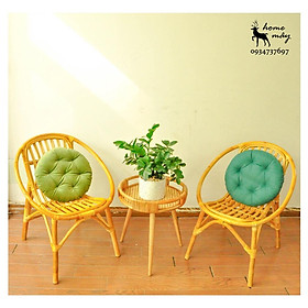 Mua Bàn mây  ghế mây tre HOME MÂY đan cao cấp kết hợp bàn mây  phù hợp làm bàn ghế decor / ban công gia đình