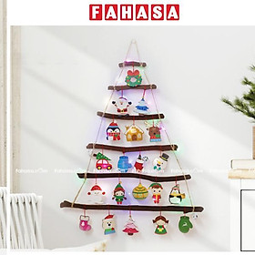 Dây Treo Hình Gỗ Cây Thông Trang Trí Giáng Sinh - Bách Mộc - Set 5