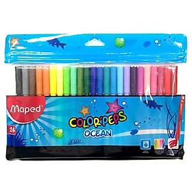 Viết lông màu nước 24 màu Maped 845722