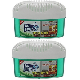 Bộ 2 hộp gel khử khuẩn tủ lạnh Mr Fresh - Korea 200g