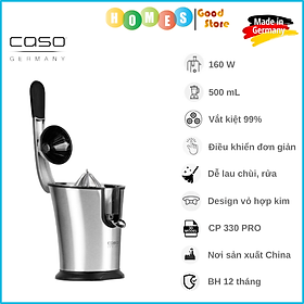 Máy Vắt Cam CASO CP330 Pro Cao Cấp, Sang Trọng, Dung Tích 500ML, Công Suất 160W - Hàng Nhập Khẩu Đức