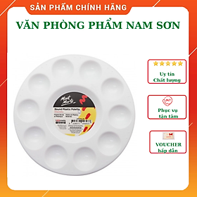 Khay pha màu / Palette nhựa tròn 