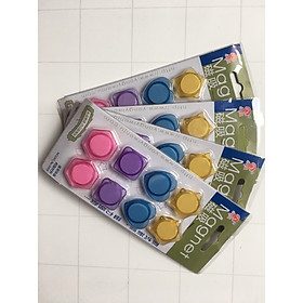 Bộ 5 Vỉ Nam Châm Đính Bảng – Nút Chặn Giấy Sao Tim (D30mm) – Màu Ngẫu Nhiên