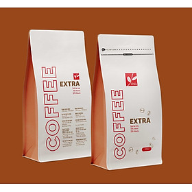 Cà phê hạt rang Extra (70% Arabica - 30% Robusta) gói 500Gr