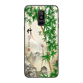 Ốp Lưng in cho Samsung A6 Plus 2018 mẫu Tranh Làng Tre - Hàng Chính Hãng