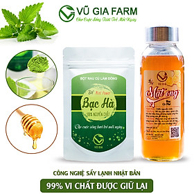 Combo Mật Ong Hoa Cà Phê 420g + Bột Bạc Hà Sấy Lạnh 50g