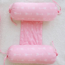 Gối chặn cho bé RUNA KIDS chất liệu cotton Hàn 100% cao cấp, mềm mịn, an toàn cho bé