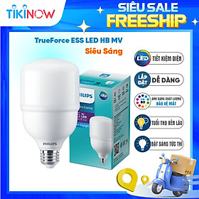 Bóng đèn Philips TrueForce Essential LED HB MV E27 - Ánh sáng Trắng, Hiệu suất chiếu sáng cao, Tiết kiệm điện, Chất lượng ánh sáng hoàn hảo - Hàng Chính Hãng