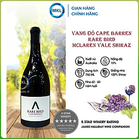 Rượu Vang Đỏ Cape Barren Rare Bird McLaren Vale Shiraz 750ml 14.6% - Úc - Hàng Chính