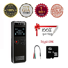 Mua KHUYẾN MÃI KHỦNG  SỐ LƯỢNG CÓ HẠN - ROGTZ - Máy ghi âm mini SK6 Ghi âm đa hướng Bộ nhớ 8Gb Hỗ trợ thẻ nhớ 128Gb Pin 20 giờ Tích hợp sạc nhanh Chống ồn chủ động Kết nối đa dạng USB2.0 Hỗ trợ nhiều định dạng MP3  WAV  WMA  FLAC  APE Hàng Chính Hãng