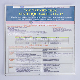 Tóm tắt kiến thức Sinh Học lớp 10-11-12 (2 bản/ gói)