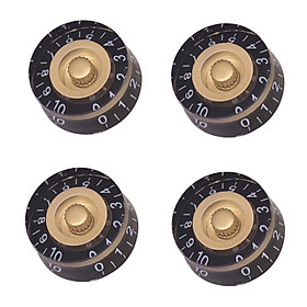 Set of 4 Plastic Electric Guitar Speed Control Knob Top Hat for LP Old Parts