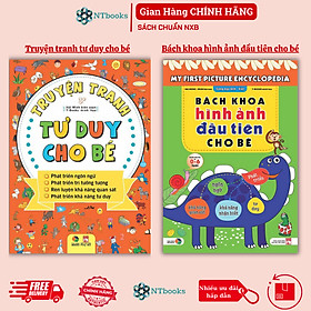 Hình ảnh Sách - Combo Truyện Tranh Tư Duy Cho Bé + Bách Khoa Hình Ảnh Đầu Tiên Cho Bé Từ 0-6 Tuổi - Song Ngữ Việt Anh