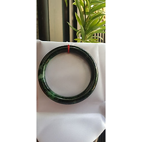 Vòng Cẩm Thạch tự nhiên mới A Sịn Sơn Thủy Sao 55mm x chột 8,2mm Màu đen xanh sơn thủy đậm Vân lý đẹp sang sịn quá đẹp Nữ 54kg - 65kg đeo chuẩn hợp mệnh Thủy mệnh Mộc đeo đẹp ạ