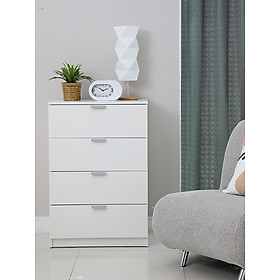 Tủ Đựng Đồ H-Max 4 Ngăn Kéo Màu Trắng  Index Living Mall Nhập Khẩu Thái Lan