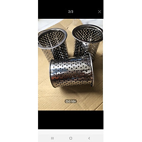Mua Giỏ lọc rác inox bồn rửa chén ngắn  dài nắp rỏ rác bồn rửa chén