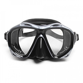Men’s Women’s Anti-fog Diving Snorkeling Mask Two-window Scuba Diving Mask Swim Goggles Swimming Mask Tempered Glass