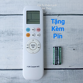 Điều khiển điều hòa CASPER mẫu mới - Tặng kèm pin hàng hãng