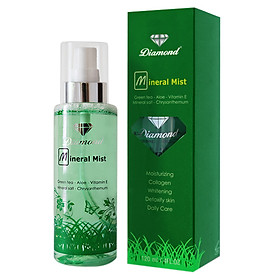 Xịt Khoáng Collagen Trắng Da, Dưỡng Ẩm, Ngừa Lão Hóa Da Diamond (120ml)