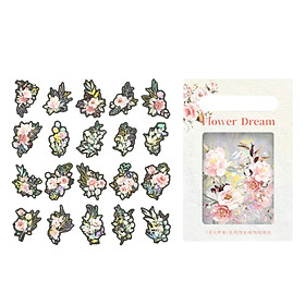 40Pcs Plant Stickers Set Scrapbooking Stickers for Planner Diary Card Making