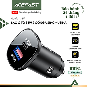 Mua Sạc ô tô Acefast 38W 2 cổng USB-C + USB-A - B1 Hàng chính hãng Acefast