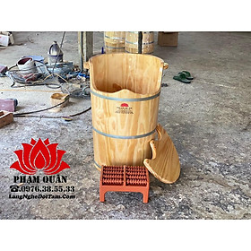 Mua Thùng gỗ xông chân cao 65cm  thùng gỗ thông nhập khẩu cam kết y hình