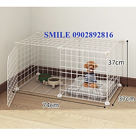 CHUỒNG CHÓ,CHUỒNG MÈO ĐA NĂNG LƯỚI THÉP SƠN TĨNH ĐIỆN CHO BÉ DƯỚI 5KG
