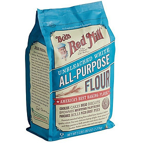 Bột mì đa dụng không tẩy Unbleached All Purpose Flour Bob s Red Mill 2.27kg