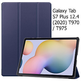 Bao Da Cover Dành Cho Máy Tính Bảng Samsung Galaxy Tab S7 Plus 12.4 (2020) T970 / T975 Hỗ Trợ Smart Cover