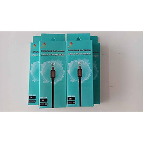 Dây sạc nhanh LD-link (Micro) Androi-Dây da dài 1m dùng cho Samsung, Xiaomi, Oppo, Huawei, Vivo...