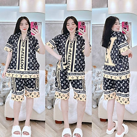 [HCM] (60-85kg, P2) Đồ bộ bigsize lửng in 3D hoạt hình chất thun lạnh. Đồ bộ lửng bigsize. Đồ bộ thun lạnh bigsize. bobigsizelung2thunlanh