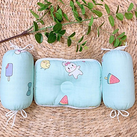 Bộ gối chặn VẢI SỢI TRE cao cấp cho bé sơ sinh, hàng đẹp