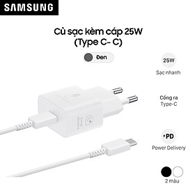 Mua Bộ sạc Samsung 25W (Kèm cáp C-C  1m) (EP-T2510) - Hàng Chính Hãng