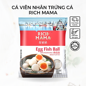 Cá viên nhân trứng cá Rich mama 200g -Viên thả lẩu