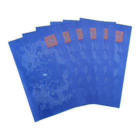 Giấy In Sớ Rồng chầu có ấn RH a3s (30x47cm) DL60 nền tím