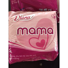 Combo 4 Gói Băng Vệ Sinh Diana Mama (12 miếng) - HSD 2027