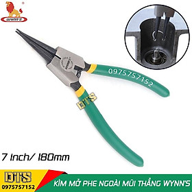 Kìm mở phe ngoài mũi thẳng công nghiệp WYNN'S 7 inch/ 180mm, kìm phanh thép Carbon cao cấp kềm mở phe mũi thẳng mở ngoài