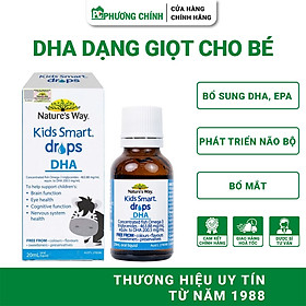 DHA Cho Bé Nature's Way Kids Smart Drops DHA Hỗ Trợ Bé Phát Triển Não Bộ & Thị Giác 20ml