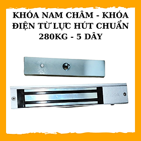 Mua Khóa Điện Từ 12V  Khóa Nam Châm Điện Lực Hút 280kg Loại 5 Dây Bảo Hành 6 Tháng