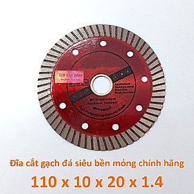 Mua Đĩa cắt gạch đá siêu bền mỏng 1ly Ø110mm loại 1 có tem