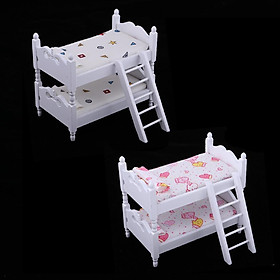 1:12 Scale Wooden Miniature Dollhouse Furniture Toy Set for Baby Doll Bed Room Decoration