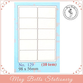 Mua Giấy Decal A4 Mã 125 đến 149  Giấy in mã vạch A4  Tem in mã vạch A4