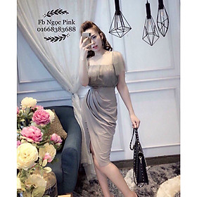 Đầm dự tiệc lưới kim tuyến