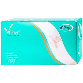 Mua Găng Tay Cao Su Y Tế Vglove Size M 100 chiếc/ hộp