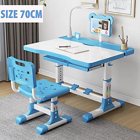 Mua Bộ Bàn Ghế Học Sinh Thông Minh A06  Size 70cm  Tăng Chỉnh Độ Cao  Tặng Đèn LED  Nghiêng Mặt Bàn
