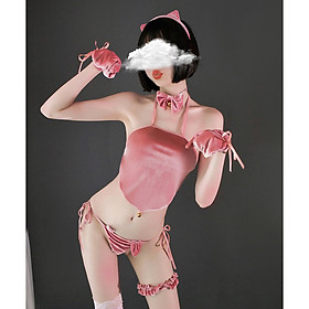 Set bộ cosplay cô mèo sexy đáng yêu tặng kèm vớ
