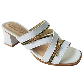 Dép Cao Gót Nữ BIGGBEN Da Bò Cao 5 Phân DCG105