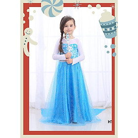 Váy Đầm bé gái công chúa Elsa cho bé.